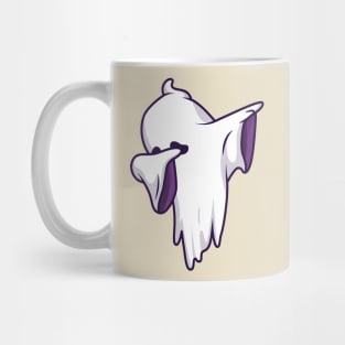 Cute Ghost Dabbing Cartoon Mug